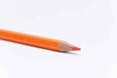 蜡笔彩色的铅笔颜色蜡笔笔橙色