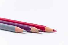 蜡笔彩色的铅笔颜色蜡笔红色的紫色的灰色