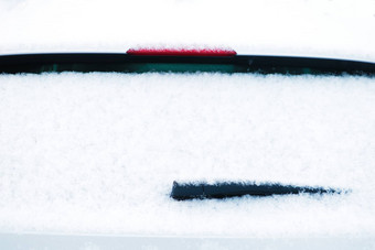 车挡风玻璃刮水器雪冬天