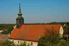 屋顶贝尔塔塞尔维亚正统的教堂