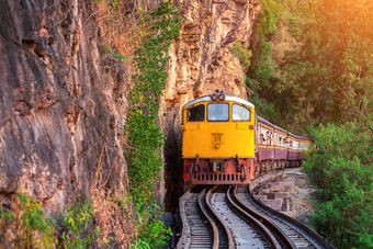 泰国复古的火车北泰国