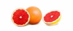 葡萄柚新鲜的水果片