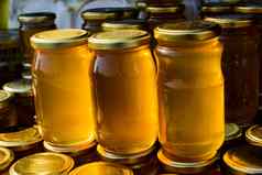 玻璃Jar蜂蜜集成员特写镜头
