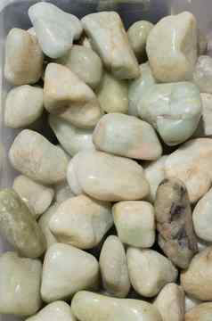 海蓝宝石蓝色的水苍玉宝石石头矿物岩石