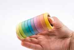 色彩斑斓的绝缘胶粘剂磁带手