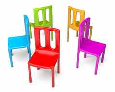 颜色椅子