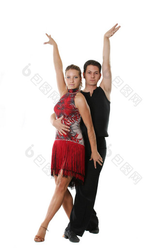 拉丁跳舞夫妇