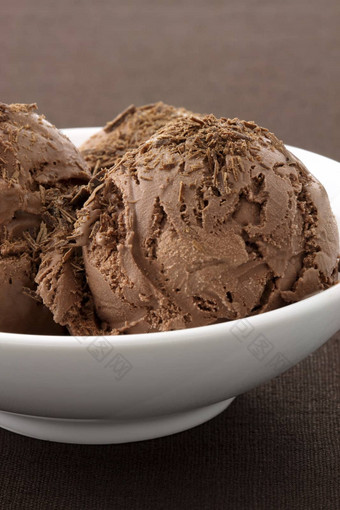 美味的美食巧克力冰奶油