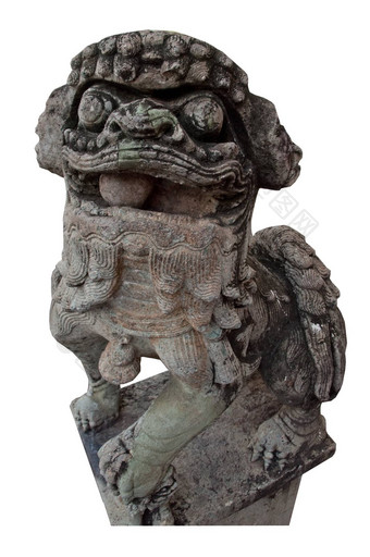 狮子雕像泰国寺庙