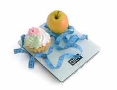 蛋糕苹果尺度测量磁带包装