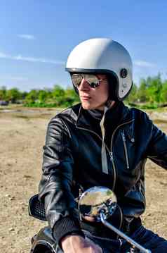 摩托车警察头盔护目镜