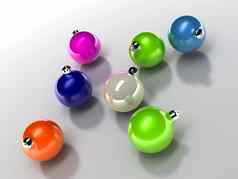 圣诞节玩具颜色形式球体