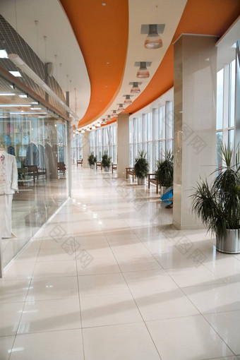 大厅现代业务中心集玻璃瑰丽