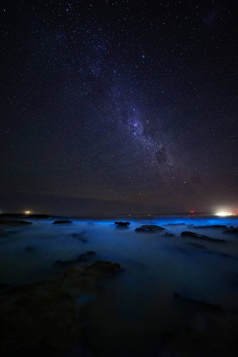 海洋发光的bioluninescence澳大利亚