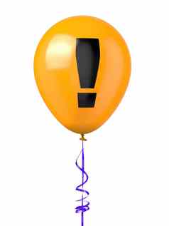 气球警告象征