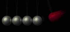 平衡鲍尔斯牛顿的摇篮平衡球呈现