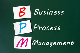 首字母缩写bpm业务过程管理写黑板