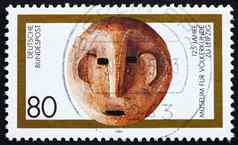 邮资邮票德国人种学的博物馆莱比锡