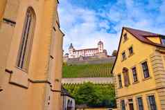 维尔茨堡体系结构风景优美的维尔茨堡城堡王牌