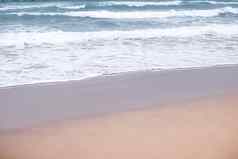 美丽的海海洋波海岸视图热带沙子海滩夏天假期旅行假期目的地