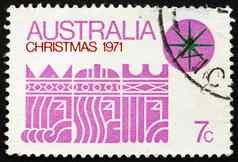 邮资邮票澳大利亚国王明星圣诞节