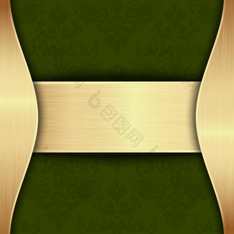 黄金绿色模板
