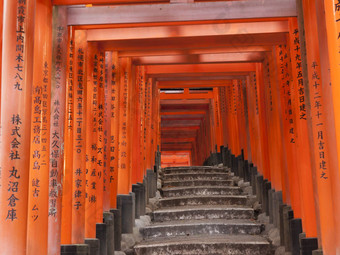 鸟居门伏见inari神社《京都议定书》