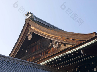 细节日本屋顶