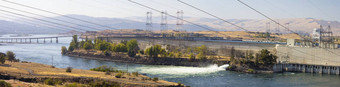 水力发电权力植物由于俄勒冈州