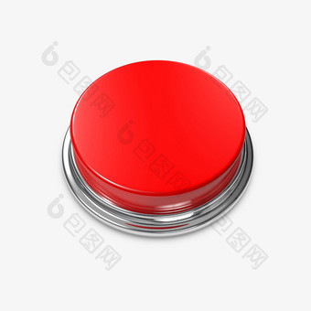 红色的警报按钮空白