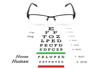 眼睛眼镜视力测试图表董事会