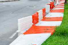 塑料块限制通道汽车修复工作安全塑料路栅栏