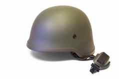 军事战斗杜邦公司注册在芳族聚酰胺纤维商品上的注册商标头盔下巴带孤立的白色