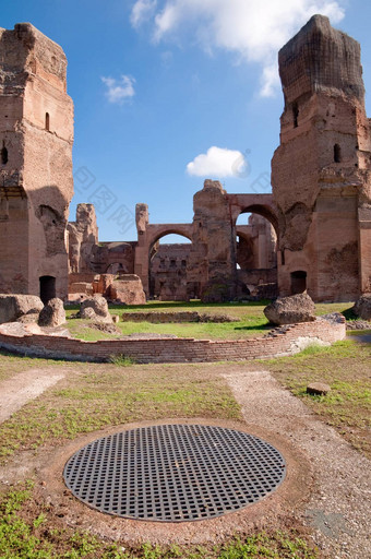 Terme卡拉卡拉卡利达里姆废墟垂直罗马意大利