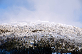 挪威冬天景观