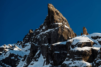 大门主教峰滑雪度假胜地阿拉巴白云石山脉阿尔卑斯山脉