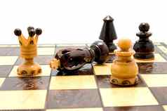 国际象棋块棋盘下降王