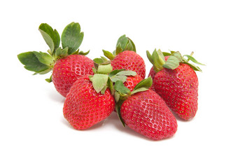 夫妇新鲜的草莓