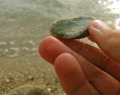 美丽的石头提取希腊mediteranean海