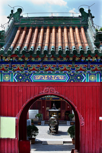 光华佛寺庙入口北京中国