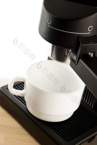 咖啡制造商机白色咖啡杯