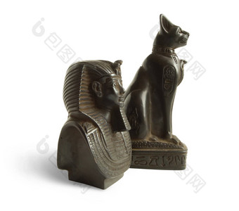 石头埃及猫法老图坦卡蒙