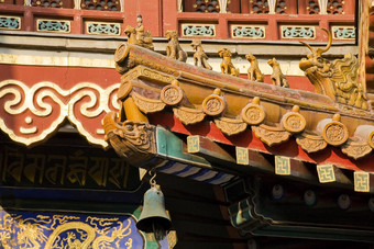 屋顶数据永和龚佛教寺庙北京中国