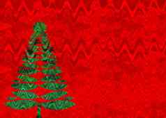 美丽的绿色圣诞节树红色的背景