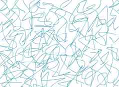 潦草的笔迹Azure白色背景摘要插图潦草孩子们画涂鸦婴儿写标记文本