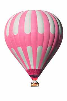 粉红色的灰色的热气球