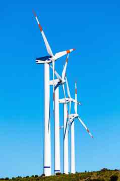 生态权力风涡轮机景观
