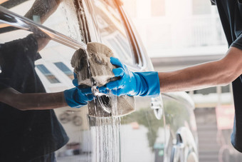 海绵湿肥皂水清洁车