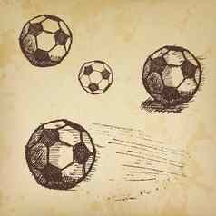 足球足球球草图集纸