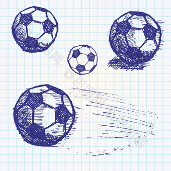 足球足球球草图集纸笔记本